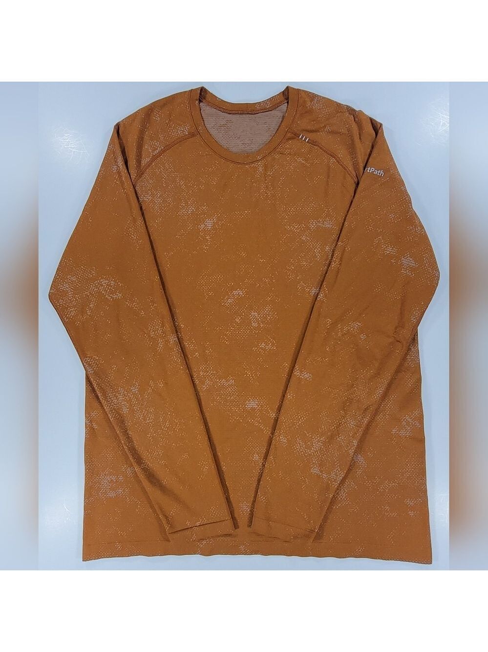 Lululemon Metal Vent Tech Long Sleeve Shirt Men Xl Burnt Sienna Toyota Smartpath